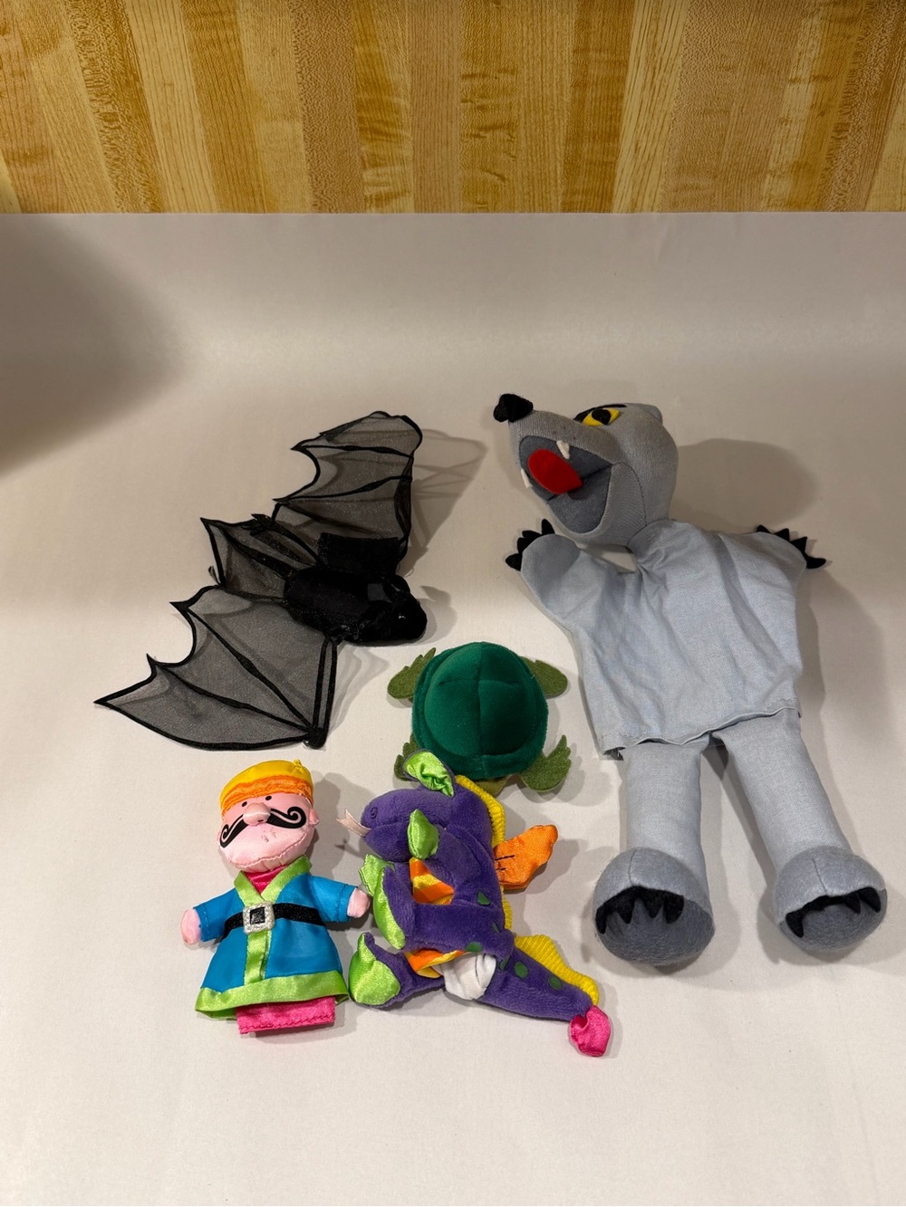 Wolf yellow eyes Hand Puppet and more